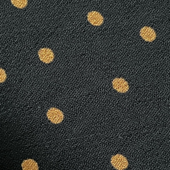 Sanctuary Black Polka Dot  Womens Cori Pullover Blouse Sem Sheer Boho Peasent S - Picture 10 of 10